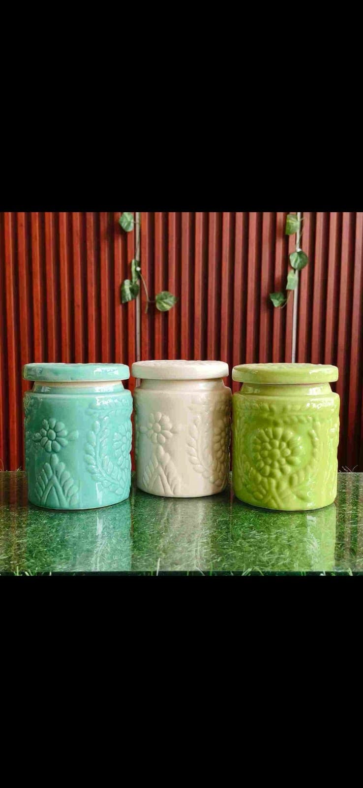 Ceramic Container Jar Set